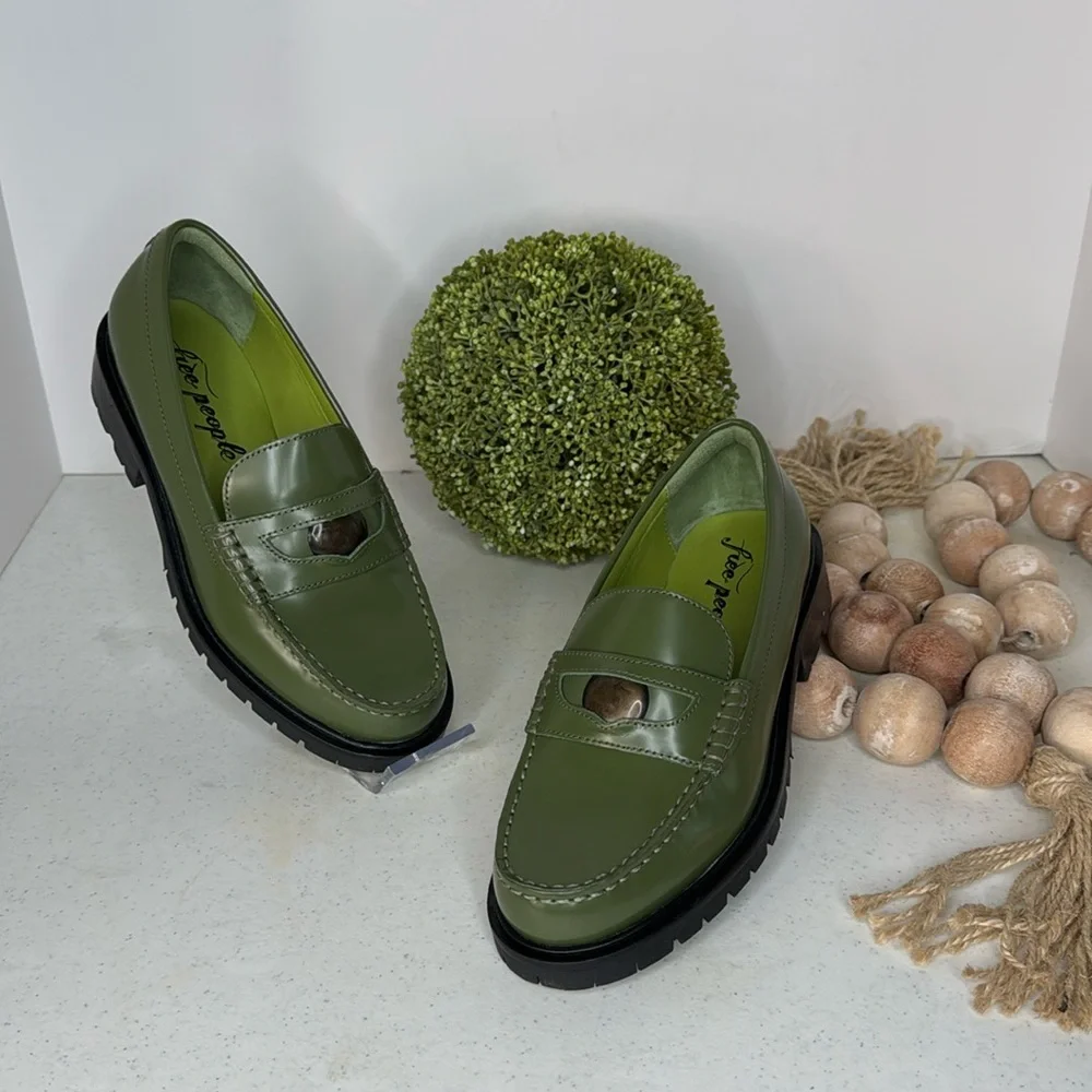 Free People Liv Loafer (Serpent Green) 6/36 - Picture 2 of 12